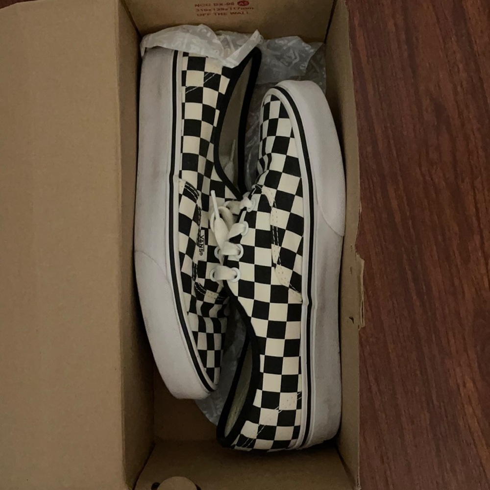 checkered vans
